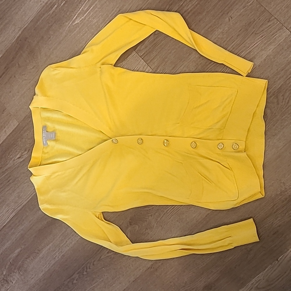Banana Republic XXS Canary Yellow Sweater